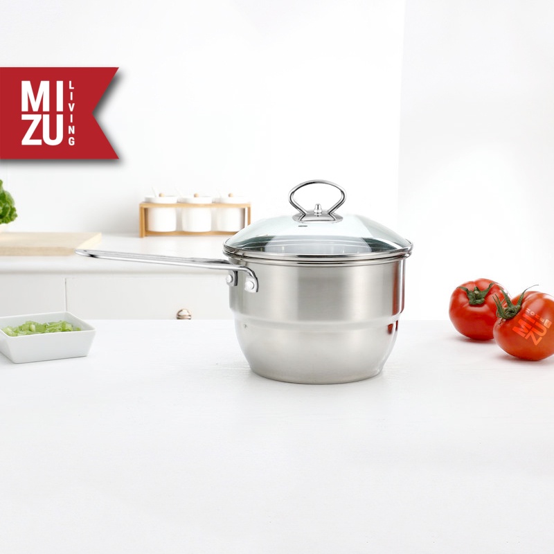 MIZU MUSHINABE Steamer Pot 18CM 2.2L Panci + Kukusan Stainless Steel 304