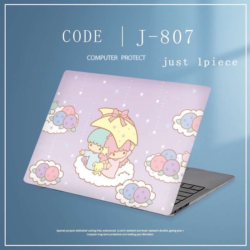 1pc Universal Menyesuaikan Stiker Laptop Universal Penutup Kulit Transparan Untuk Ukuran Apapun ASUS VIVOBOOK OLED M3401Q Cinnamoroll Laptop Case Film Universal Pelindung Film Transparan