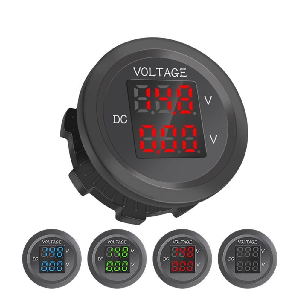 Top Voltmeter Digital Voltmeter Dual Display Tes Tegangan Untuk Pengukur Volt Motor Mobil
