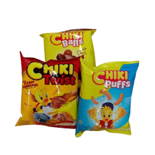 

Chiki Balls Chiki Twist Chiki Puffs 55gr Curious Choco Ayam Panggang Cheese