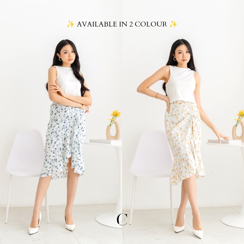 FANY SKIRT - ROK FLORAL WANITA