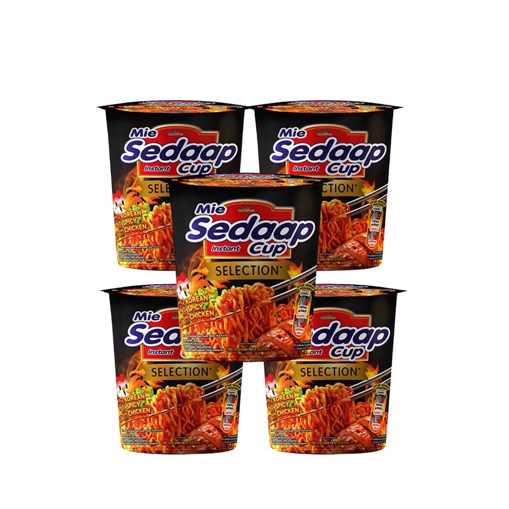 Jual Mie Sedaap Mie Instan Cup Korean Spicy Chicken X Gr Shopee