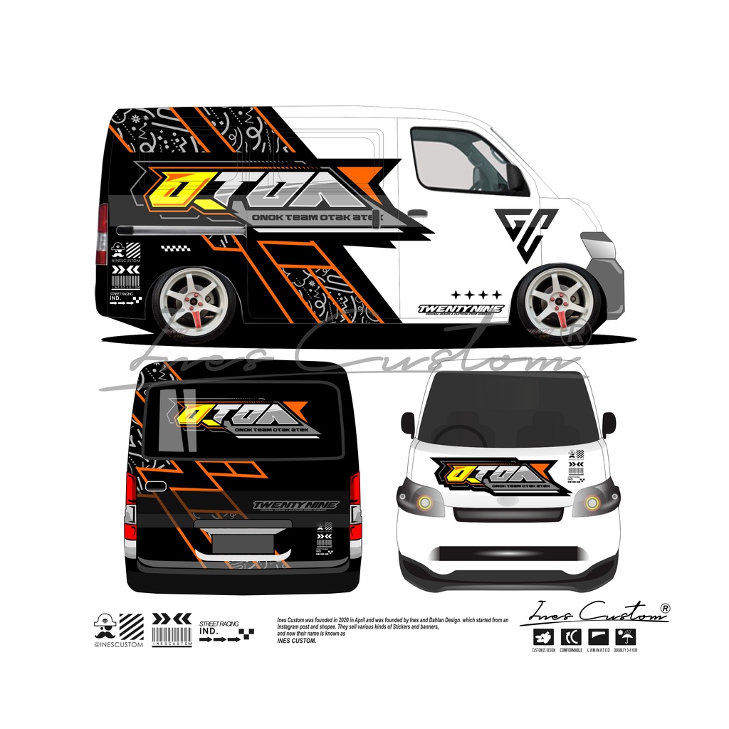 DECAL GRANDMAX BLINDVAN RACING CONCEPT