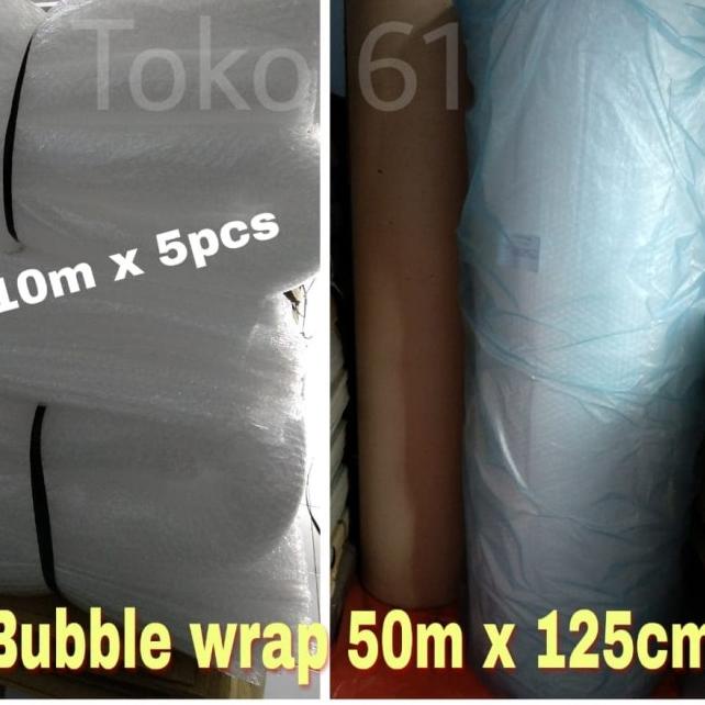 

Bubble Wrap 125cm x 50meter / 125cm x 50m - Putih