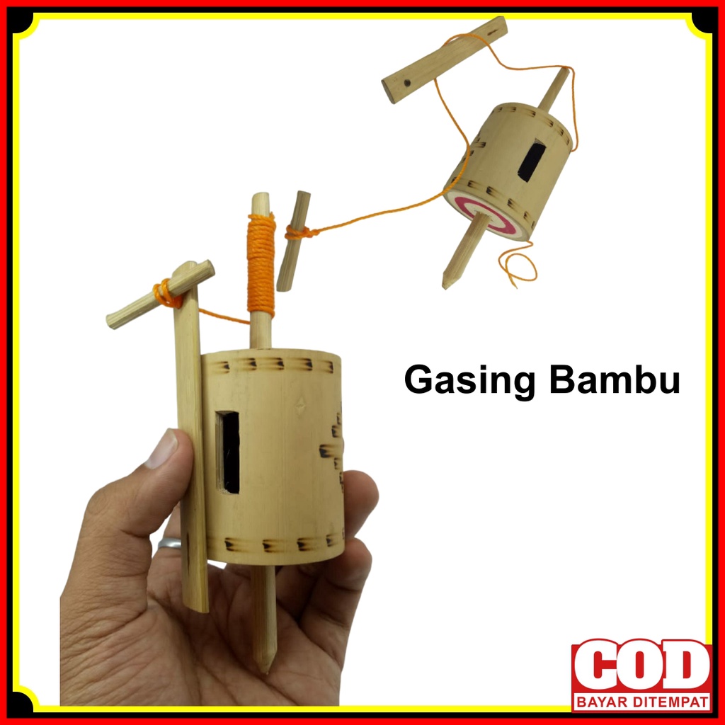 Gasing / Gangsing Bambu Mainan Tradisional / Dapat Berbunyi Memiliki Suara Nyaring