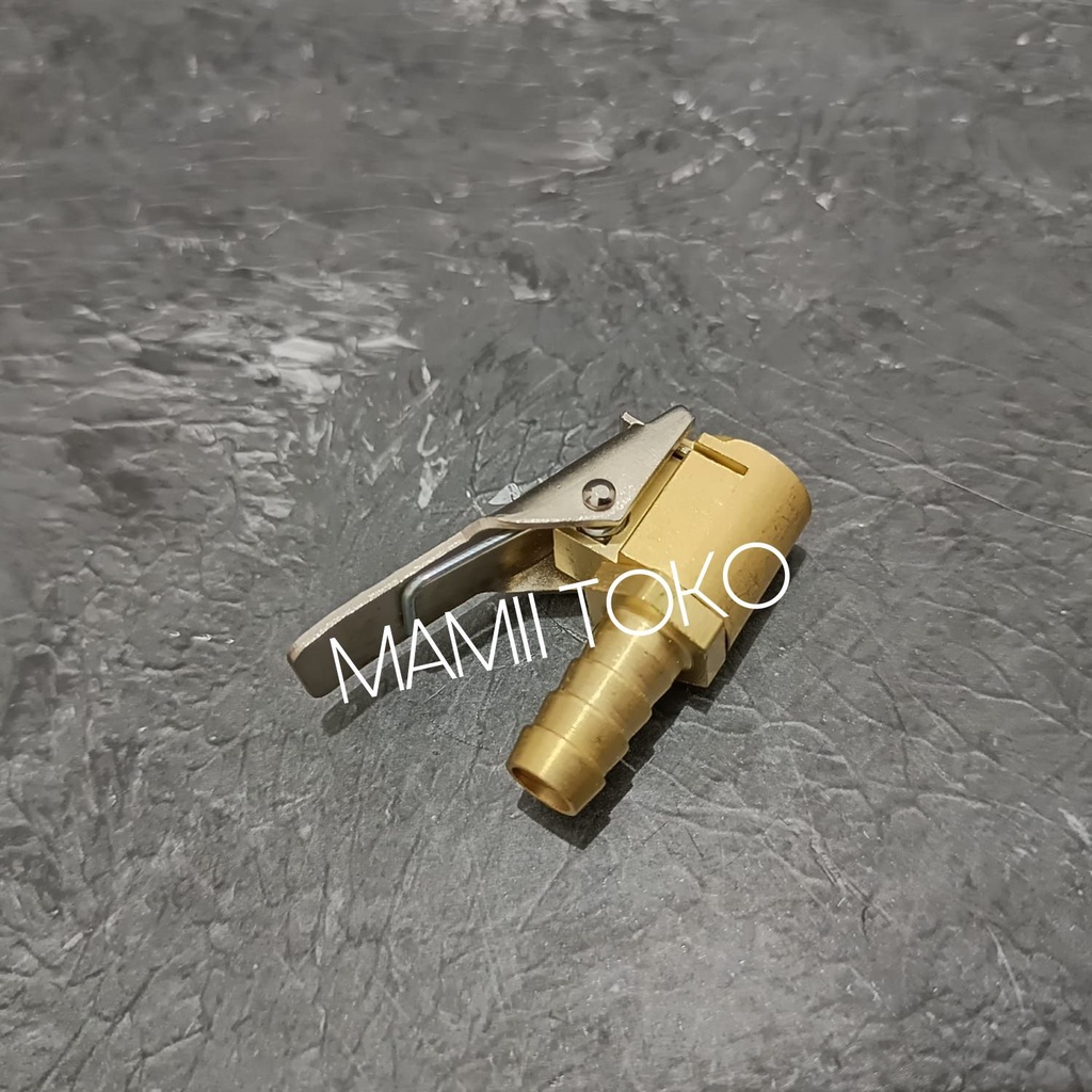 Kepala isian angin ban jepit kuningan Air chuck clip Isi angin jepit