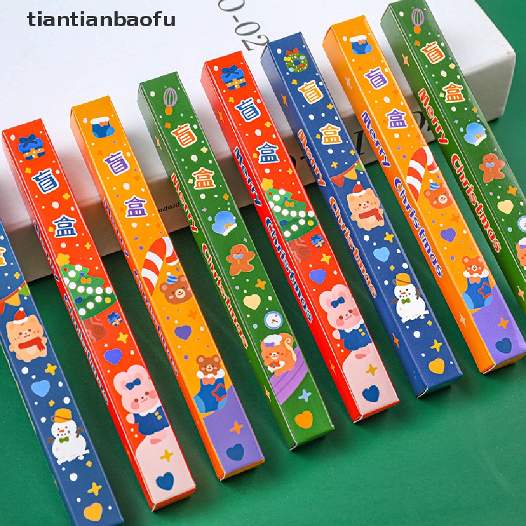 Pulpen Gel Motif Kartun Natal Untuk Stationery Sekolah / Hadiah Ulang Tahun