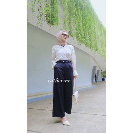 CELANA KULOT BUTTON / CELANA SCUBA / BAHAN TEBAL