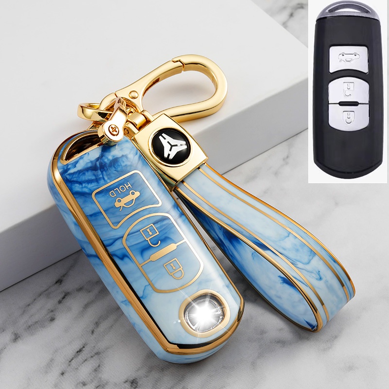 Case Kunci Remote Mobil Untuk Mazda 6 Mazda 3 Axela Atenza Cx-7 Cx-9 Cx-5 Cx5 2015 2016 2017 2018