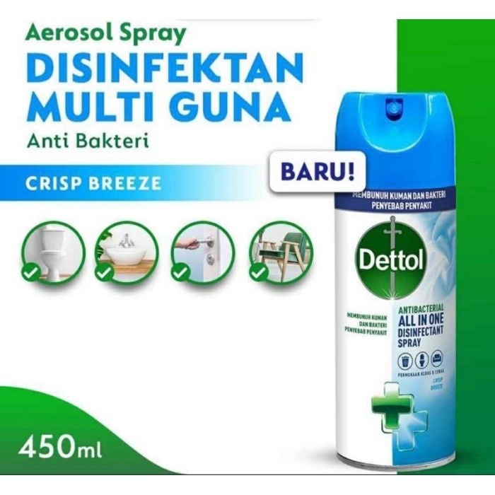 Dettol Disinfectant Spray 450ML - Dettol biru 450