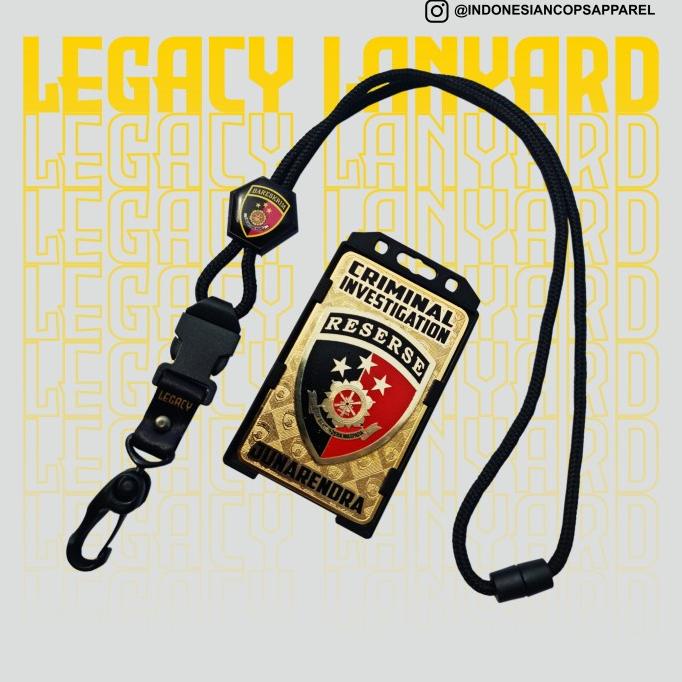 

LEGACY ID CARD HOLDER / BADGE HOLDER ( DENGAN ID LOGAM CUSTOM LOGO)