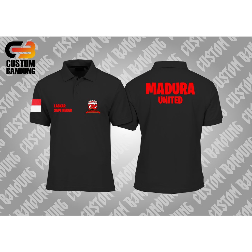 KAOS POLO MADURA UNITED INDONESIA / KAOS GAME / BAJU KAOS CLUB MOTOR/ KAOS DISTRO/ KAOS KOMUNITAS/ KAOS CUSTOM/ KAOS MURAH /COMBED 30S LEMBUT NYAMAN DIPAKAI/ KAOS KEREN/ KAOS PREMIUM QUALITY