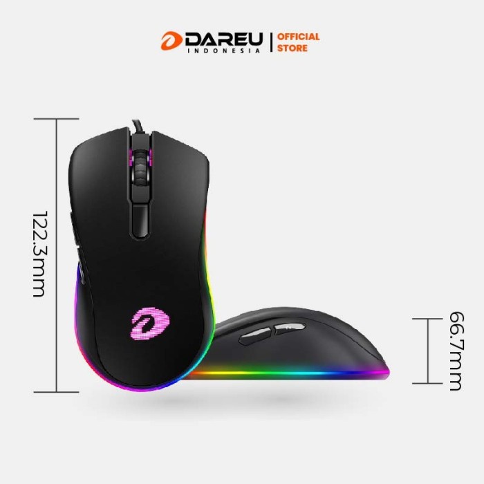 Mouse Gaming EM-908 Wired RGB PMW 3325 Sensor Gaming Mouse - Macro