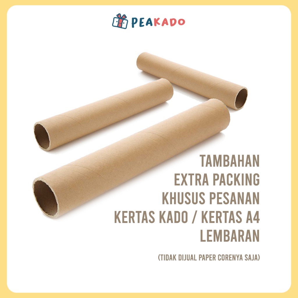 

[Add On] Tambahan Extra Packing Paper Core Selongsong Kertas Khusus Pesanan Kertas Kado dan Lembaran lainnya