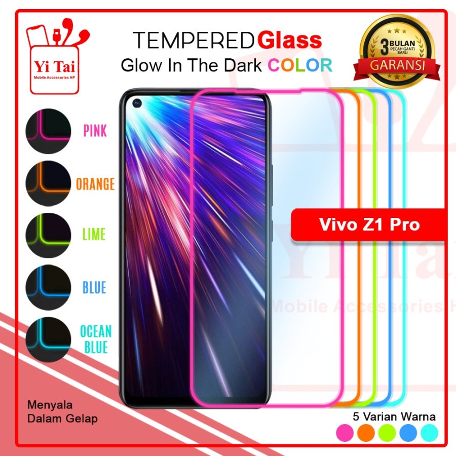 TEMPERED GLASS GLOW IN THE DARK YI TAI VIVO Z1 PRO - GA