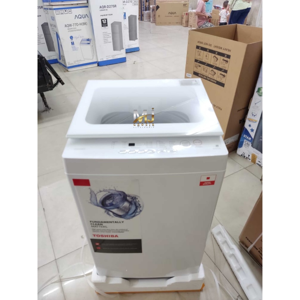 MESIN CUCI 1 TABUNG TOSHIBA AW-M 901 BN TOP LOADING 8 KG