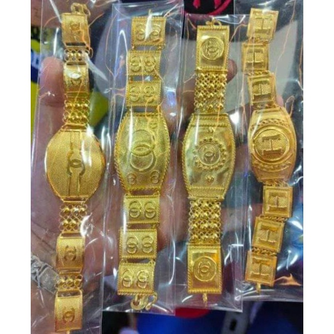 gelang emas muda kadar rendah berat 12 gram