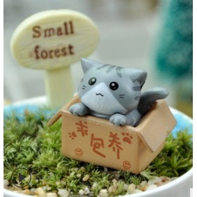 Ornamen Miniatur Kucing Mini Untuk Dekorasi Kamar Anak / Bayi