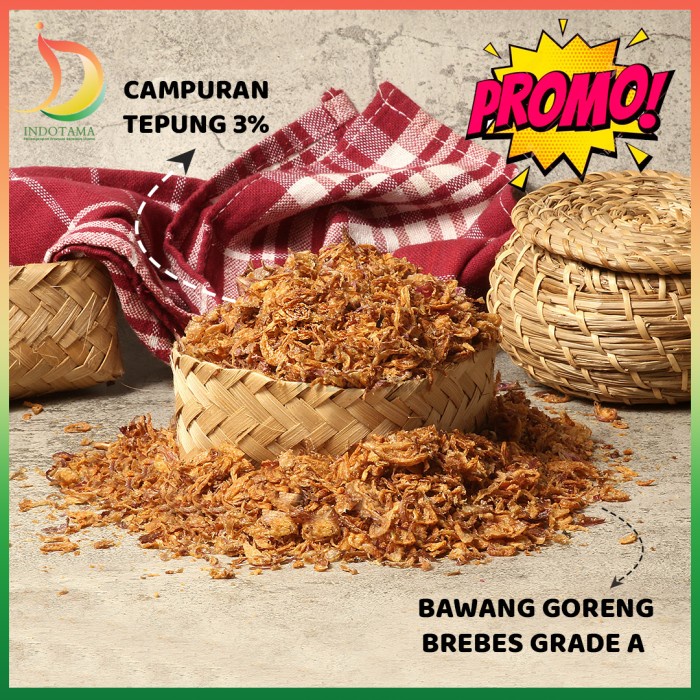 

Bawang Goreng Brebes Grade A 1 kg MURAH