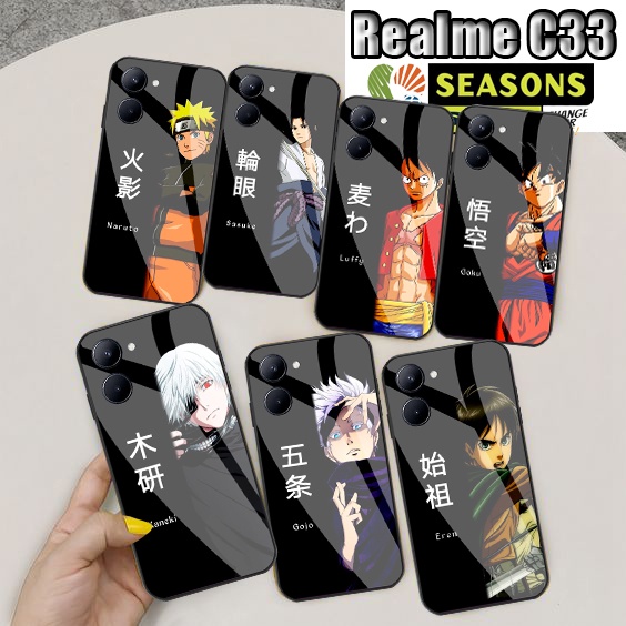 [Realme C33] Softcase Kaca Realme C33- Softcase Glass Glitter Realme C33 -  Softcase Realme C33  - C