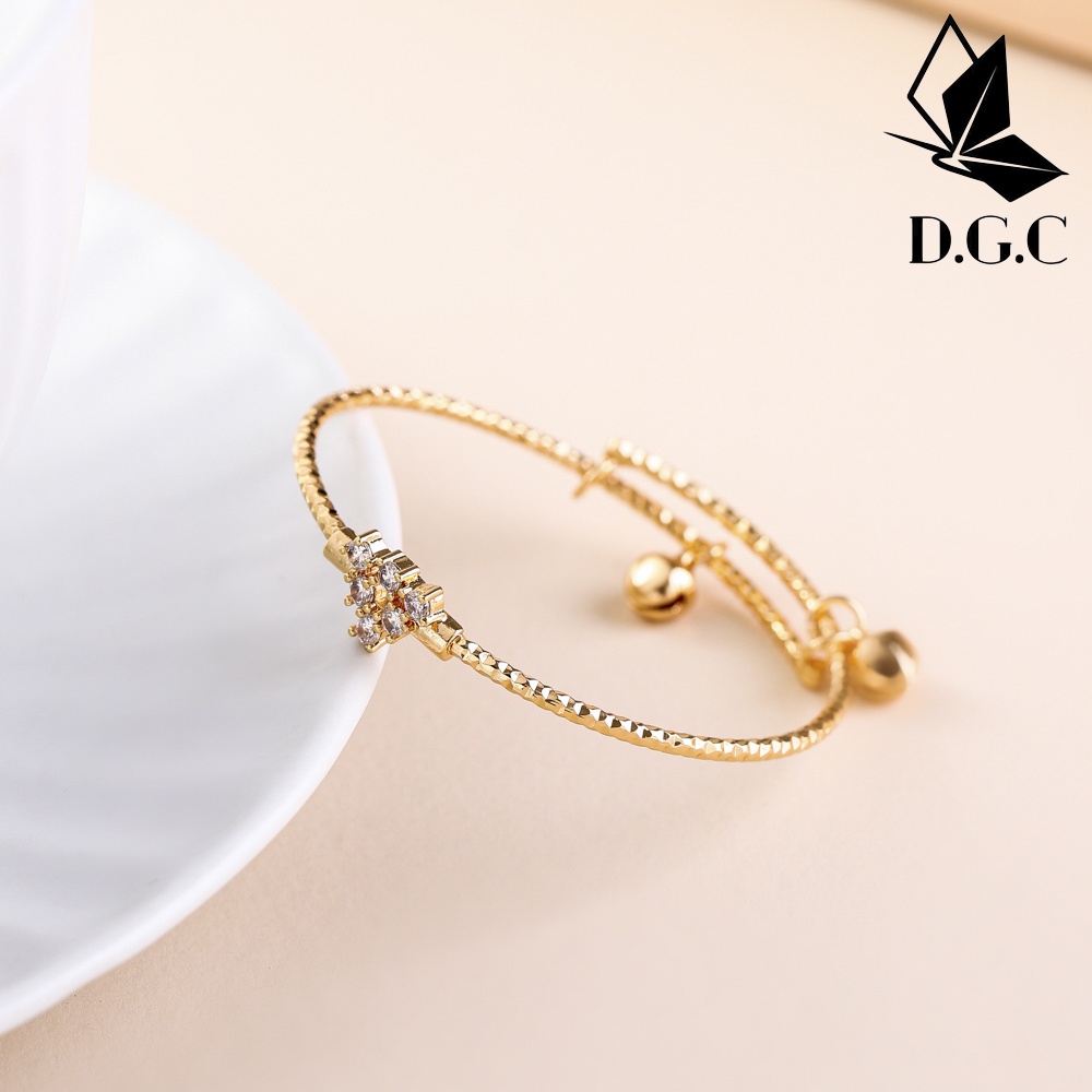 ✅D.G.C✨Gelang Titanium Anak Perempuan Lapis Emas Fashion Aksesoris Tangan Anti Karat Tidak Luntur Perhiasan Murah D515