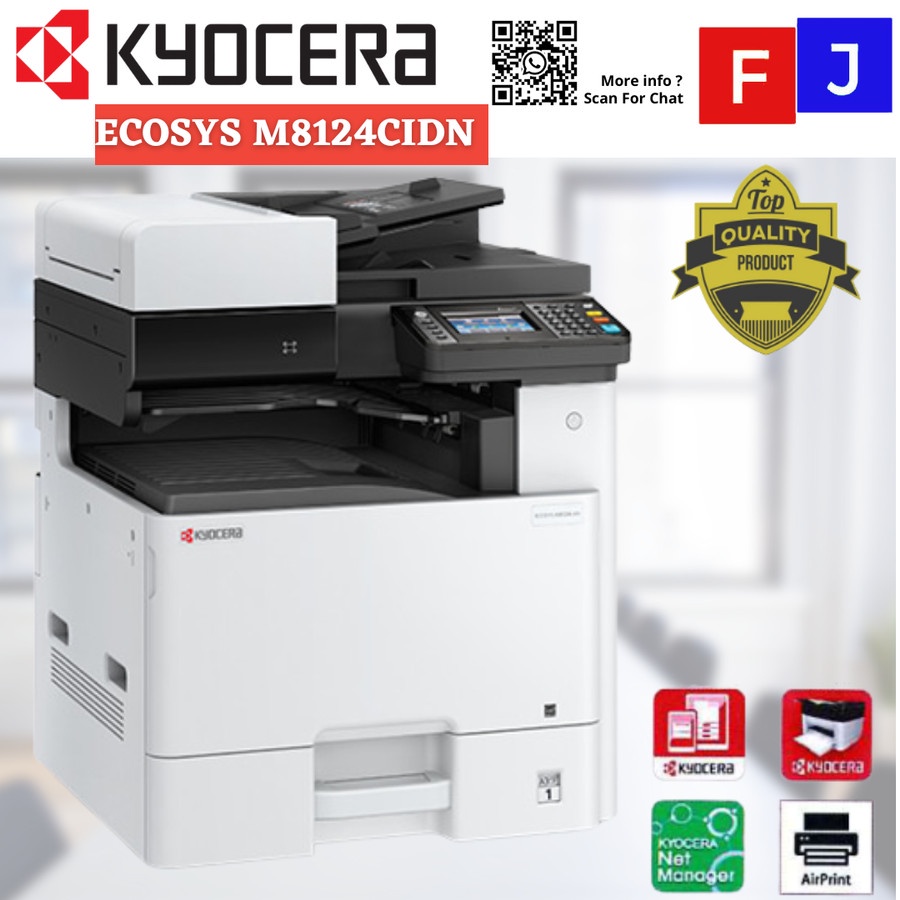 Jual Mesin Fotocopy Warna Kyocera M8124cidn 8124 Kertas A3 A4 Garansi