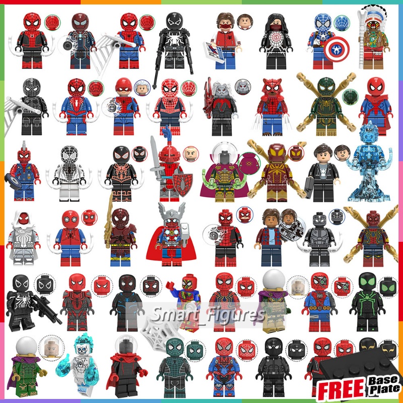 Mainan Action Figure Mini Model Spiderman / Captain / Spiderman Untuk Hadiah