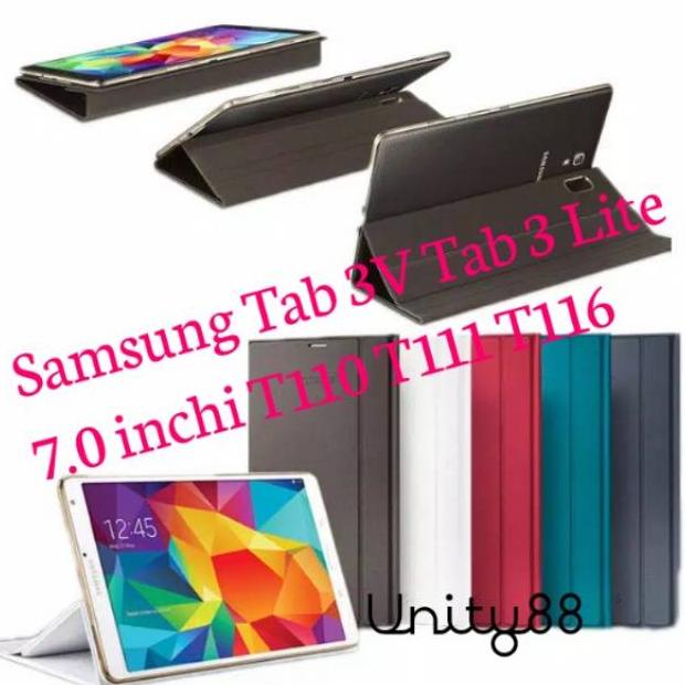 Hot Sale - Samsung Tab 3V Tab 3 Lite 7.0 Inchi T110 T111 T116 Flip Cover Stand Case Tablet Book Cover ~