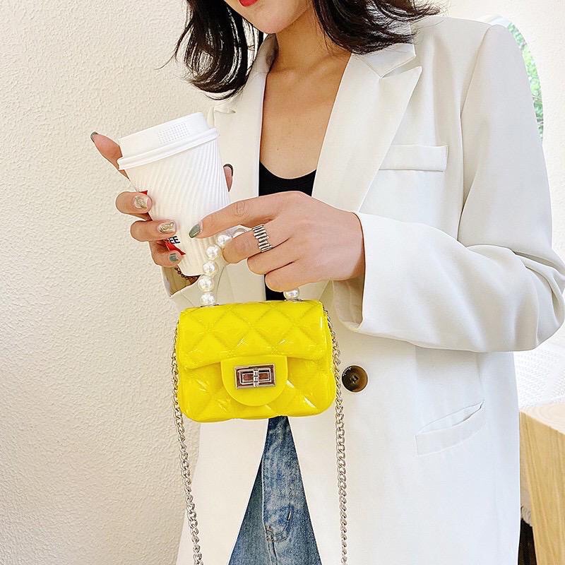 IYA - TAS JELLY MINI TAS JELLY MUTIARA TAS SELEMPANG MINI MUTIARA IMPORT