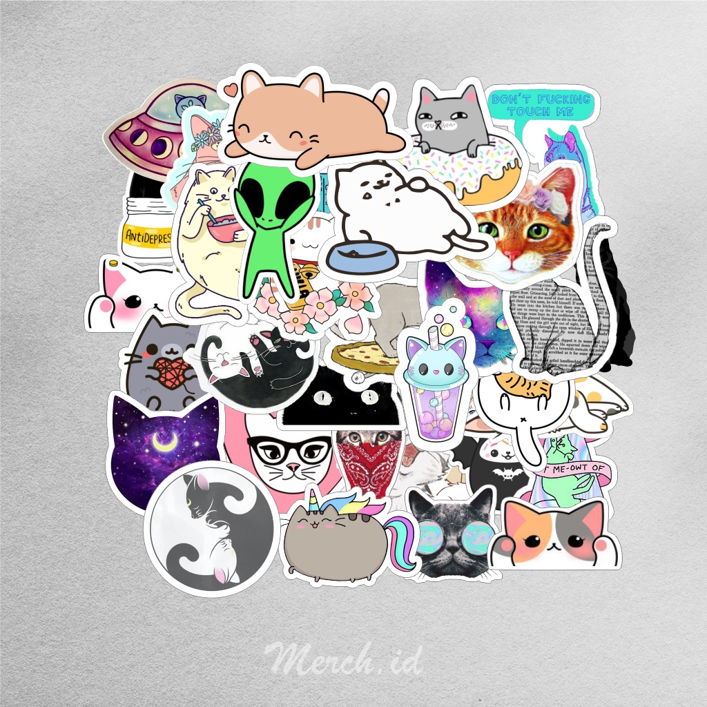 

Stiker case hp laptop tumblr bujo stiker aesthetic the cats