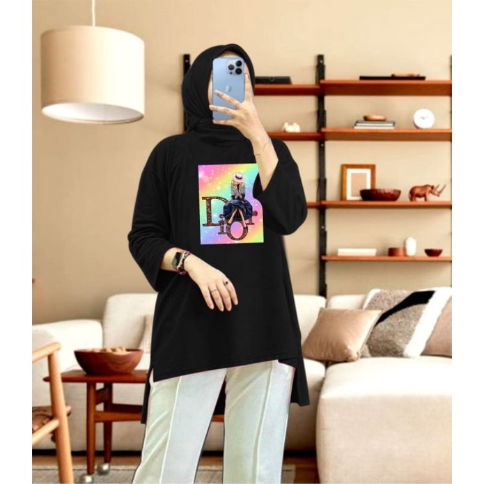 kaos Tunik hijab bahan BEBYTERRY