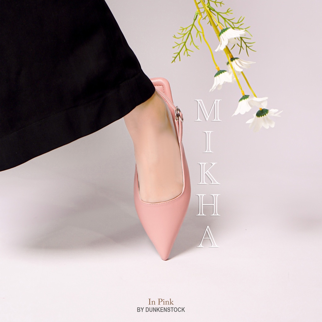 Dunkenstock MIKHA Sepatu Flat Wanita flatshoes sling back sepatu kerja wanita terbaru