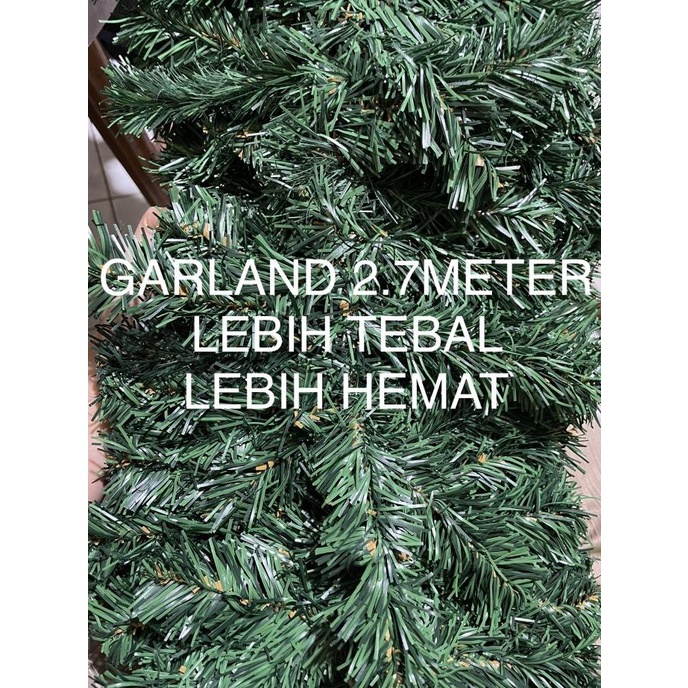 SALE Garland Natal Murah / Garland Natal Hijau