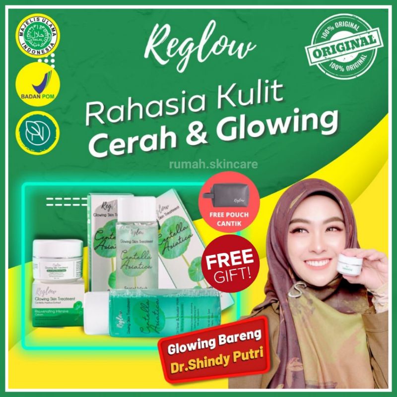 REGLOW SKINCARE ORIGINAL DR. SHINDY DOCTOR RE GLOW BEAUTY SKINCARE 100% BPOM UNTUK FLEK ACNE PAKET O