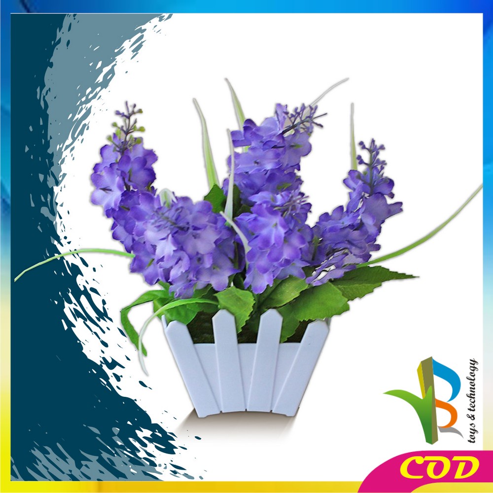 RB-C289 - C300 Ornamen Pot Bunga Hias Tanaman Bunga Hias Plastik Artificial Flower / Bunga Pajangan Meja / Hiasan Dekorasi Rumah