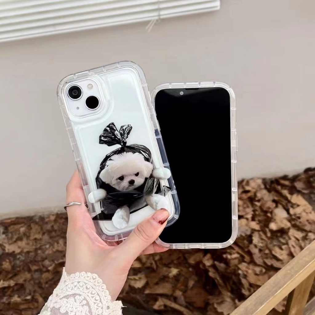 Soft Case Silikon TPU Transparan Motif Anjing Dan Kucing Untuk IPhone 14 13 12 11 Pro XS Max XR X 8 7 6 6S Plus