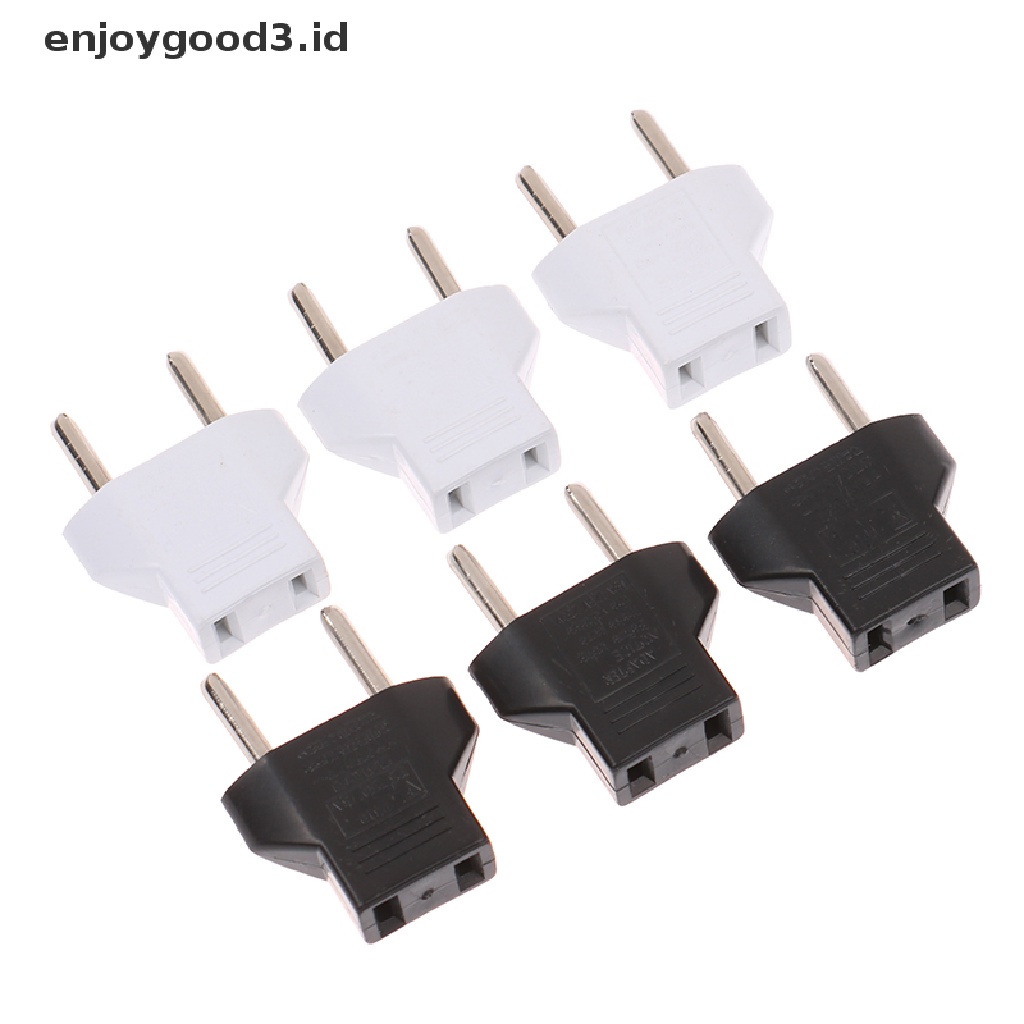 5pcs Adapter Charger AC Power Plug EU Untuk Travel