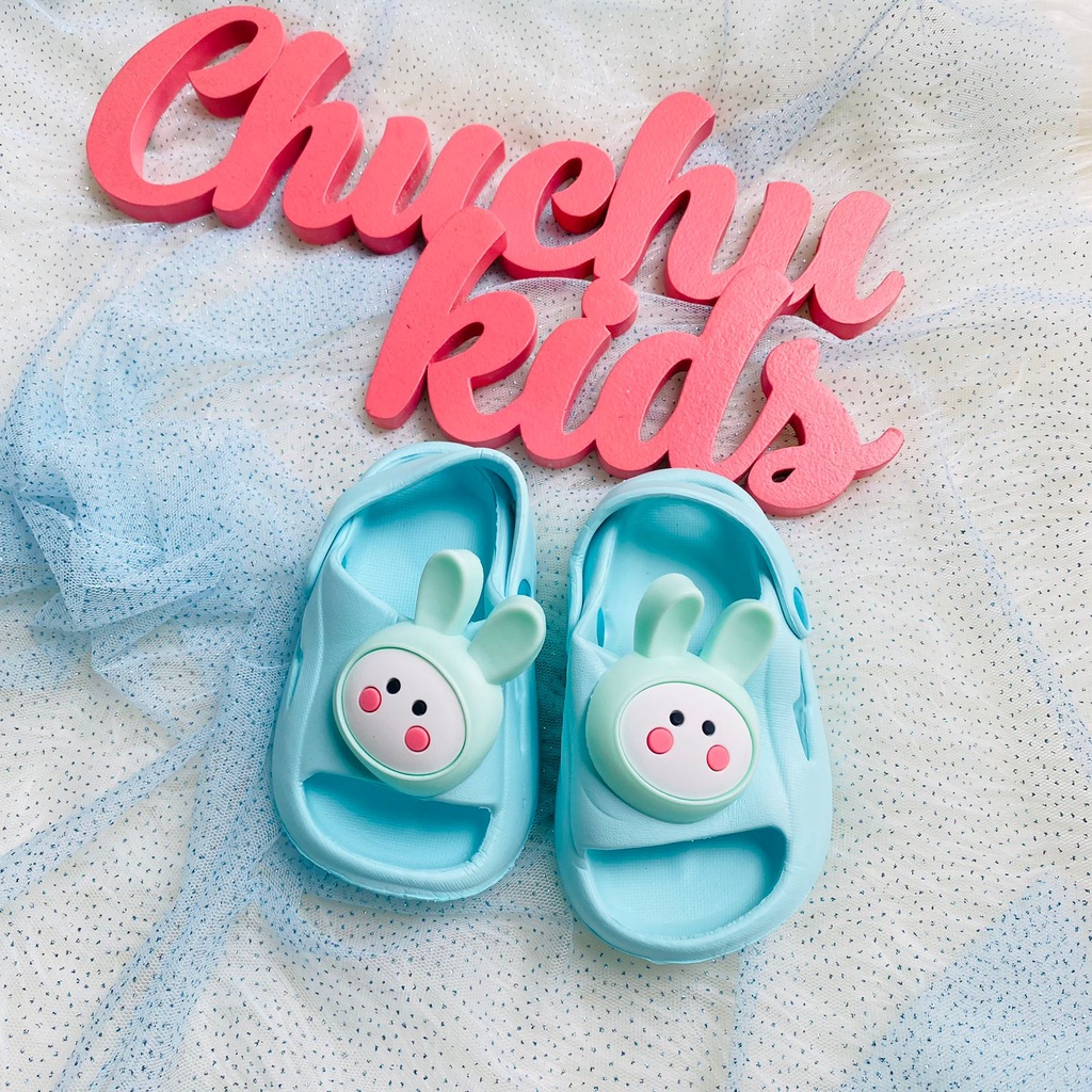 Sandal Anak Perempuan Laki Laki Sandal Karet Kelinci anak cewek import Morego