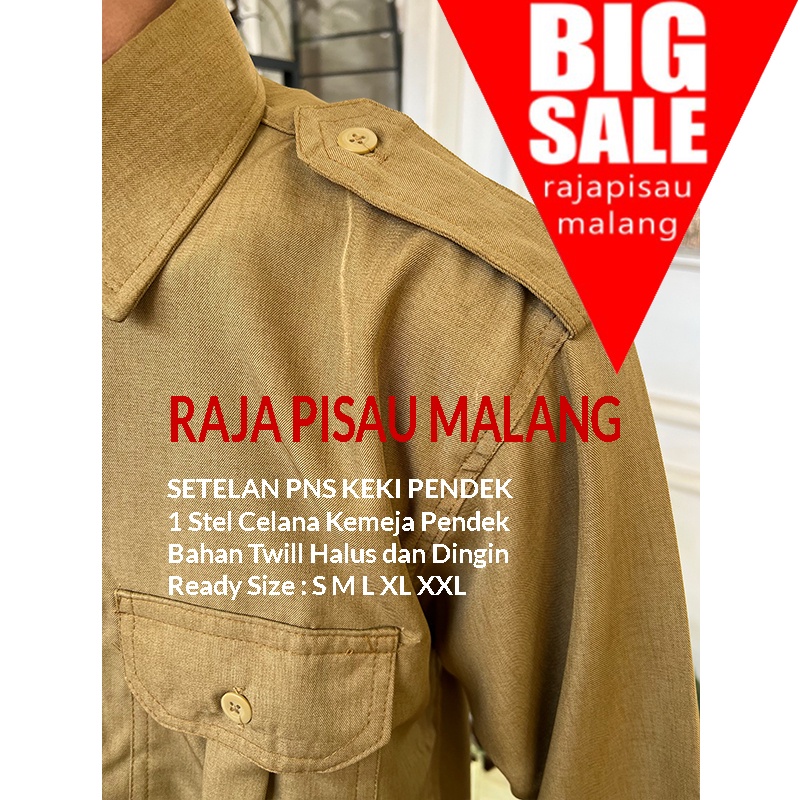 Seragam PNS Premium / Baju Keki Premium bahan Semi Woll