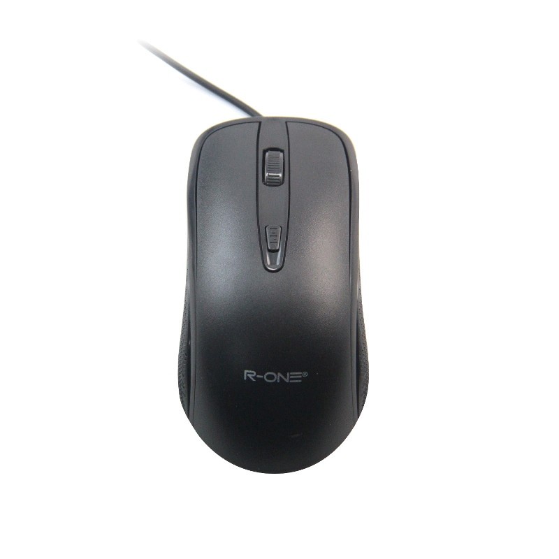 PROMO R-ONE MOUSE USB WIRED M201 PAKAI KABEL MOUSE ELEGAN SLIM MURAH - MOUSE KOMPUTER LAPTOP WARNA HITAM