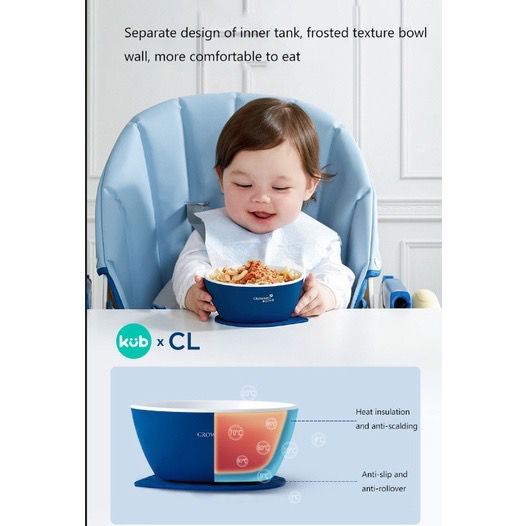 KUB Toddler Meal Time Bowl - Mangkok Makan Anak Bayi - Mangkuk Makan - Alat Makan Bayi