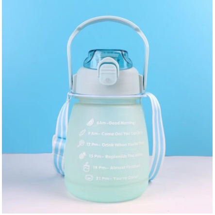 Botol Minum 1300ML Korea VIRAL Botol Gemoy Free Sticker dan Tali