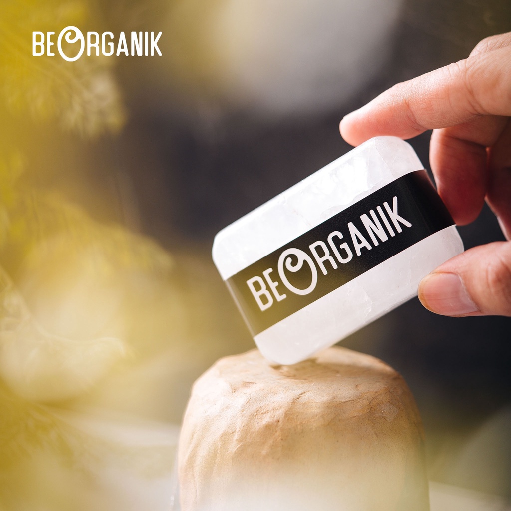 Batu Tawas BEORGANIK - Deodorant Deodoran Deo Penghilang Bau Badan &amp; Ketiak Batu Tawas Beorganic - Original 100% Be Organik