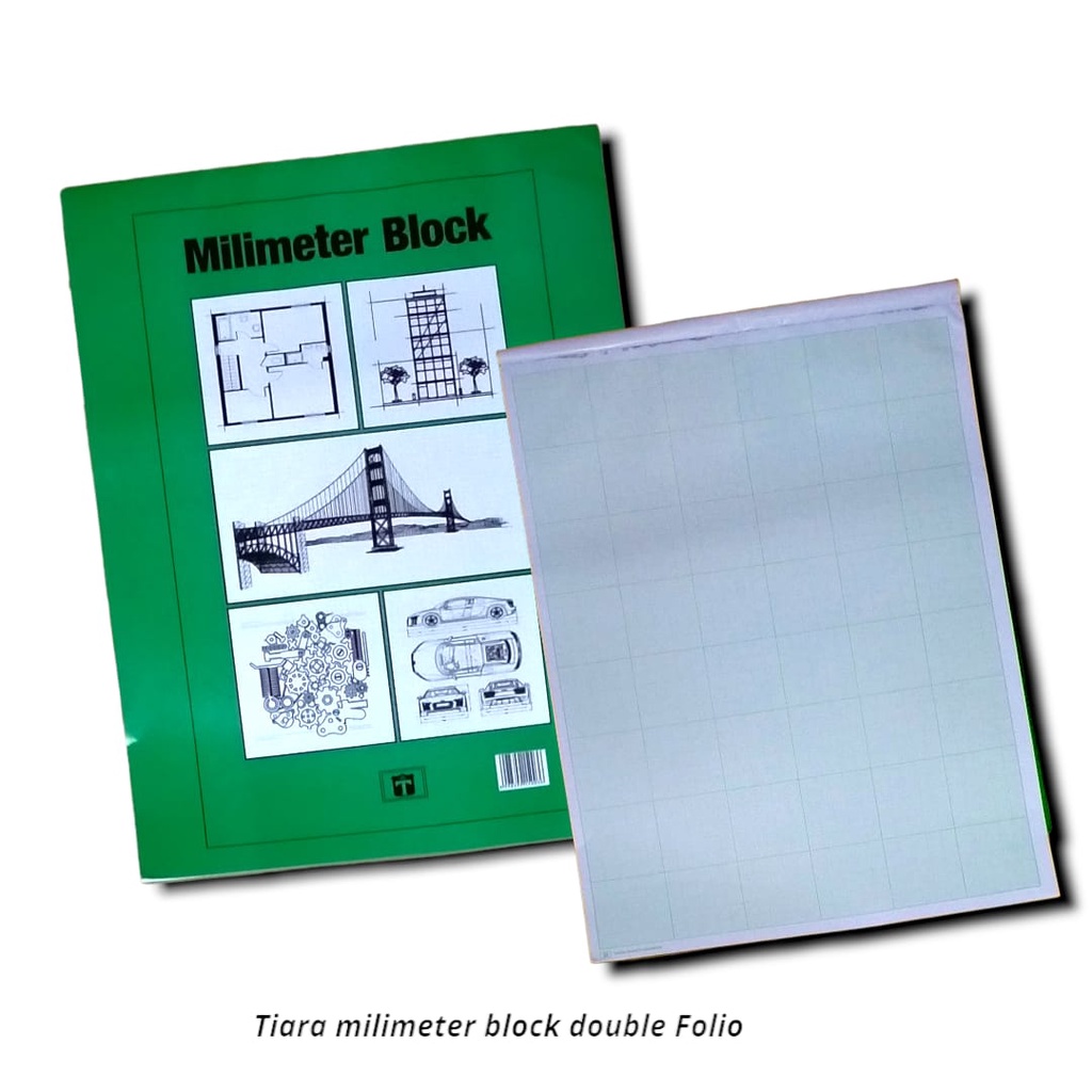 

BUKU GAMBAR MILIMETER BLOK TIARA DOUBLE FOLIO MILIMETER BOOK 70 GSM
