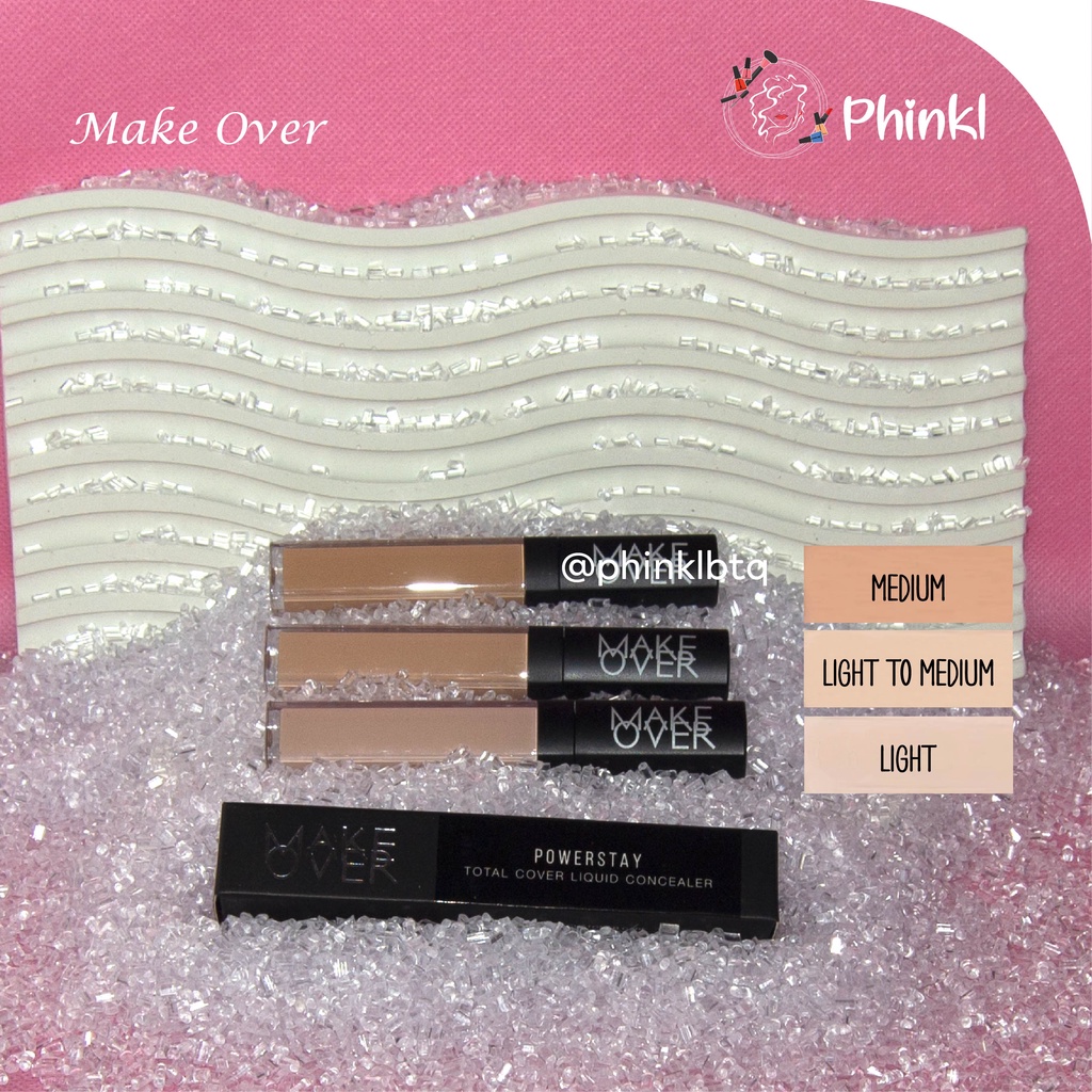 `ღ´ PHINKL `ღ´ Make Over Liquid Concealer Tahan Lama menutupi noda jerawat