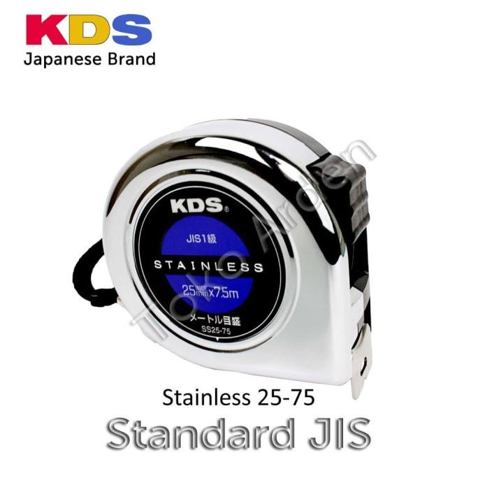 Meteran KDS STAINLESS 25 (SS 2575) / KDS Measuring Tape - Japan barang promo