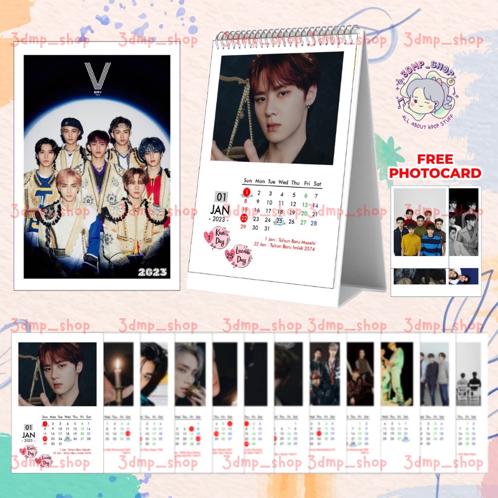 Kalender duduk 2023 kpop wayv way v