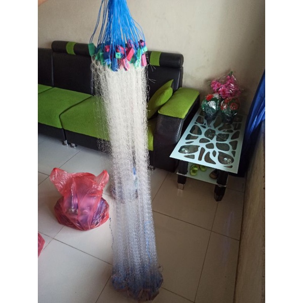 Jaring ikan 1,3/4inc tinggi 2meter panjang 25m