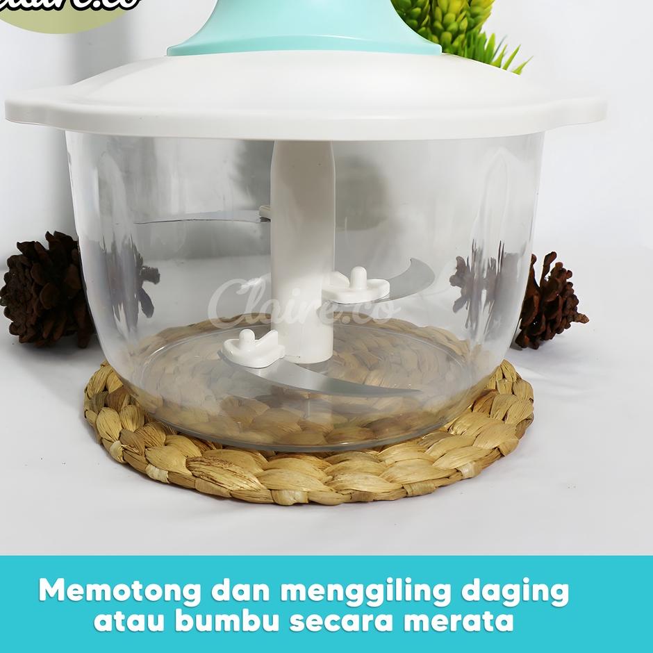 Murah Terheboh Blender Penggiling Daging Bumbu Mini Cutter / Gilingan Daging Tanpa Listrik / Blender