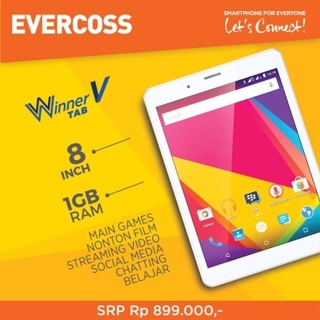 Evercoss AT8B Winner V Tab 1/8 GB Garansi Resmi